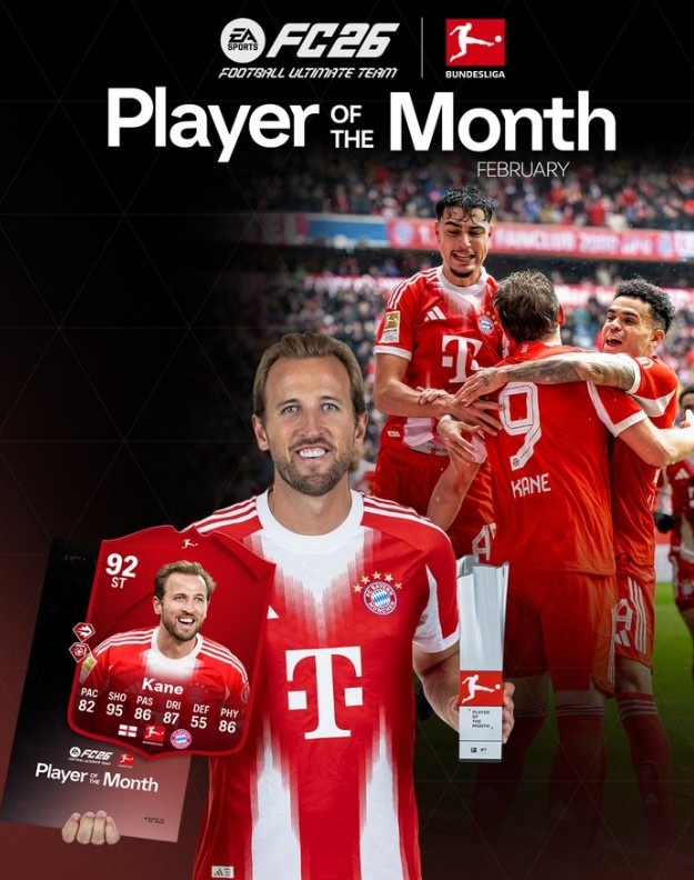 网页版登录入口-4场7球1助攻，德甲官方：凯恩当选联赛2月份最佳球员